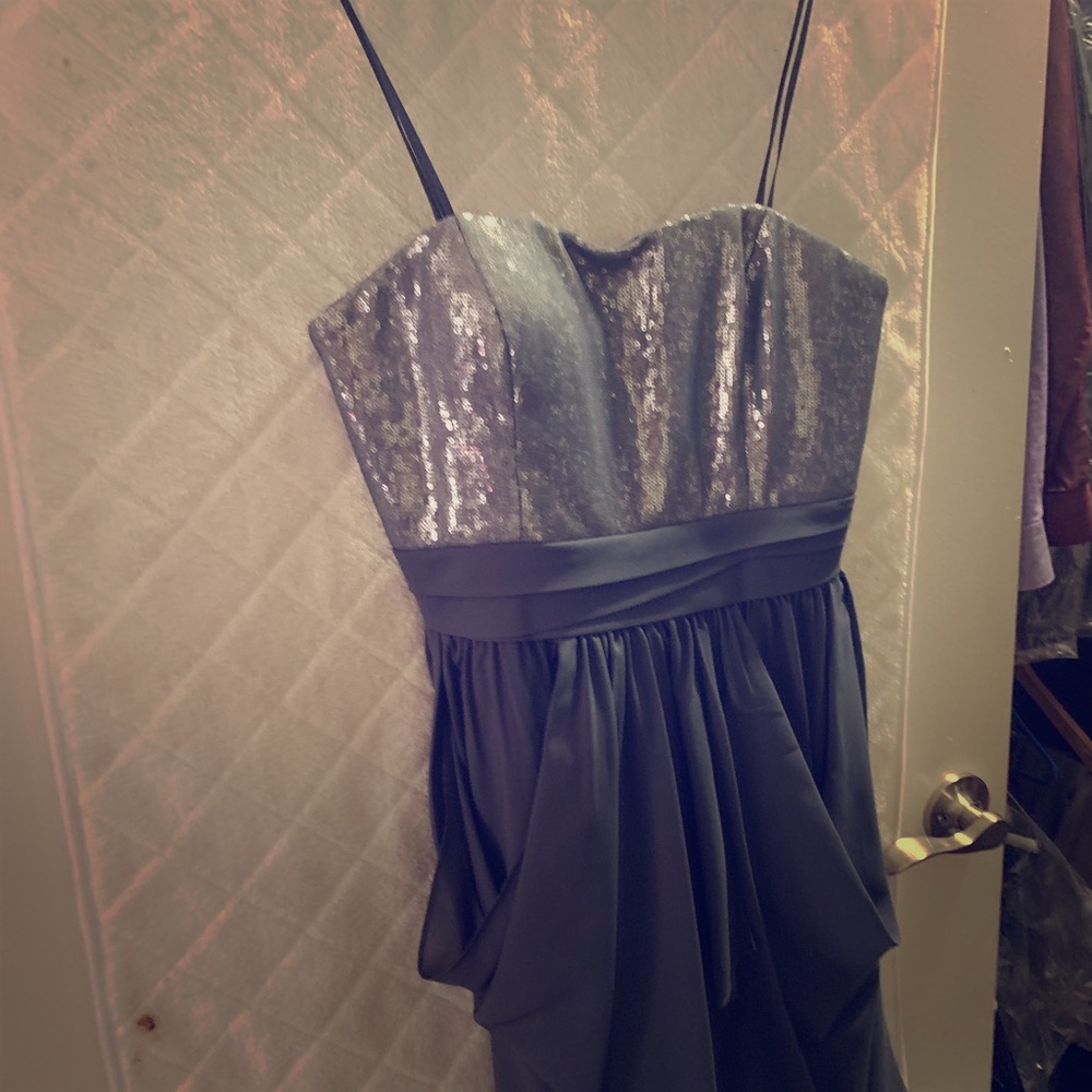 Aqua sequins dress